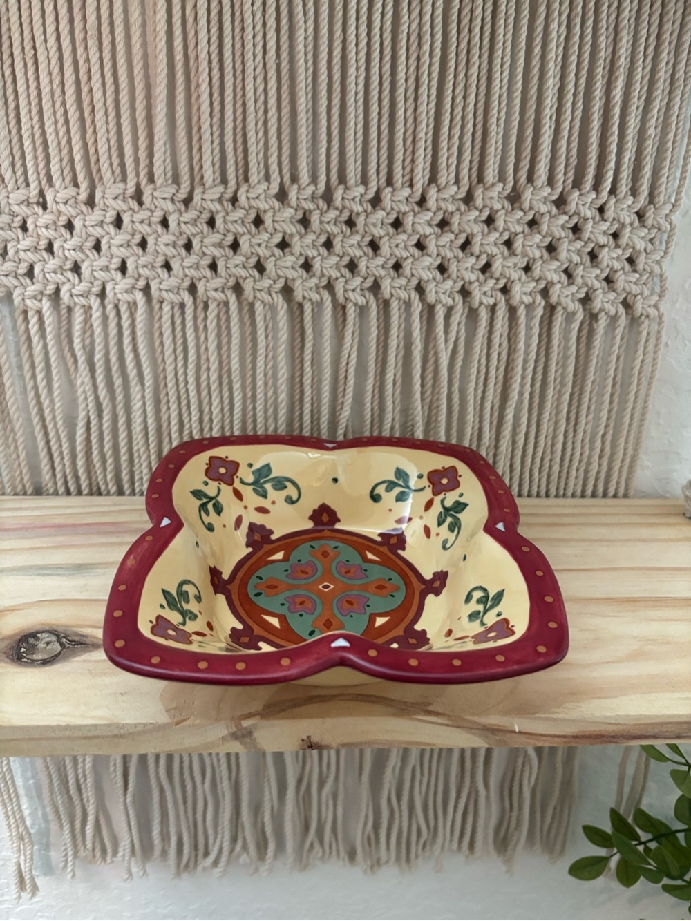 PartyLite Bohemian Spice candle plate